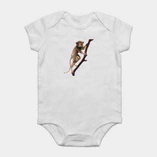 Funny Taxidermy Stuffed Animal Lemur Primate Baby Bodysuit